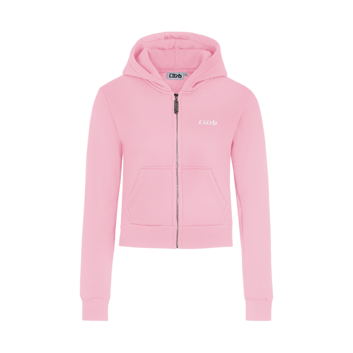 CROPPED ZIP UP PINK