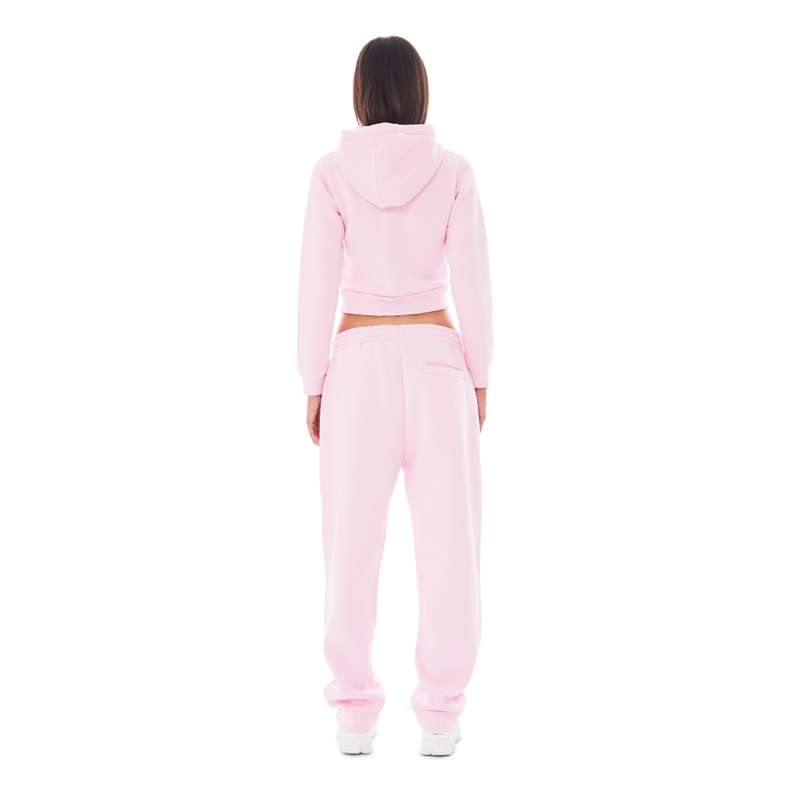 CROPPED ZIP UP PINK