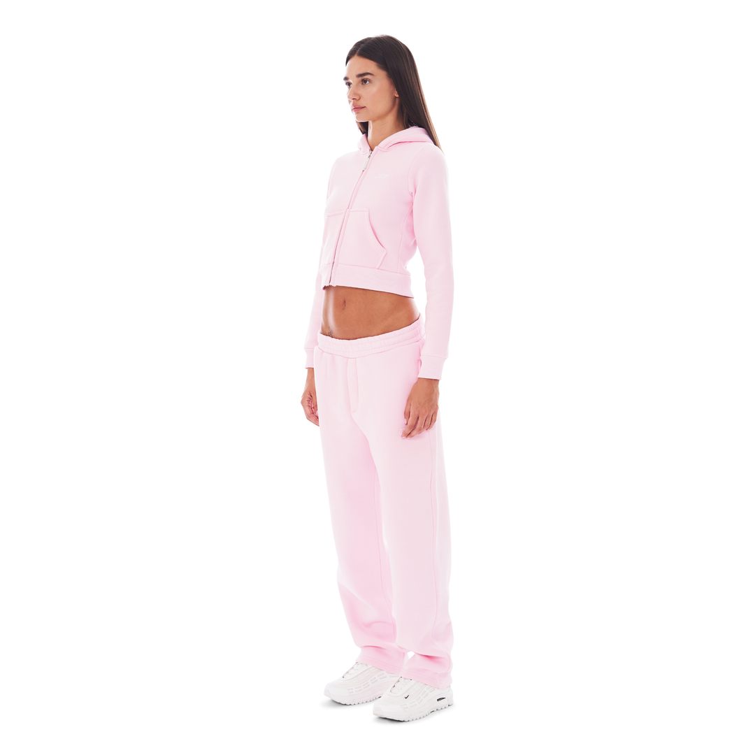 CROPPED ZIP UP PINK