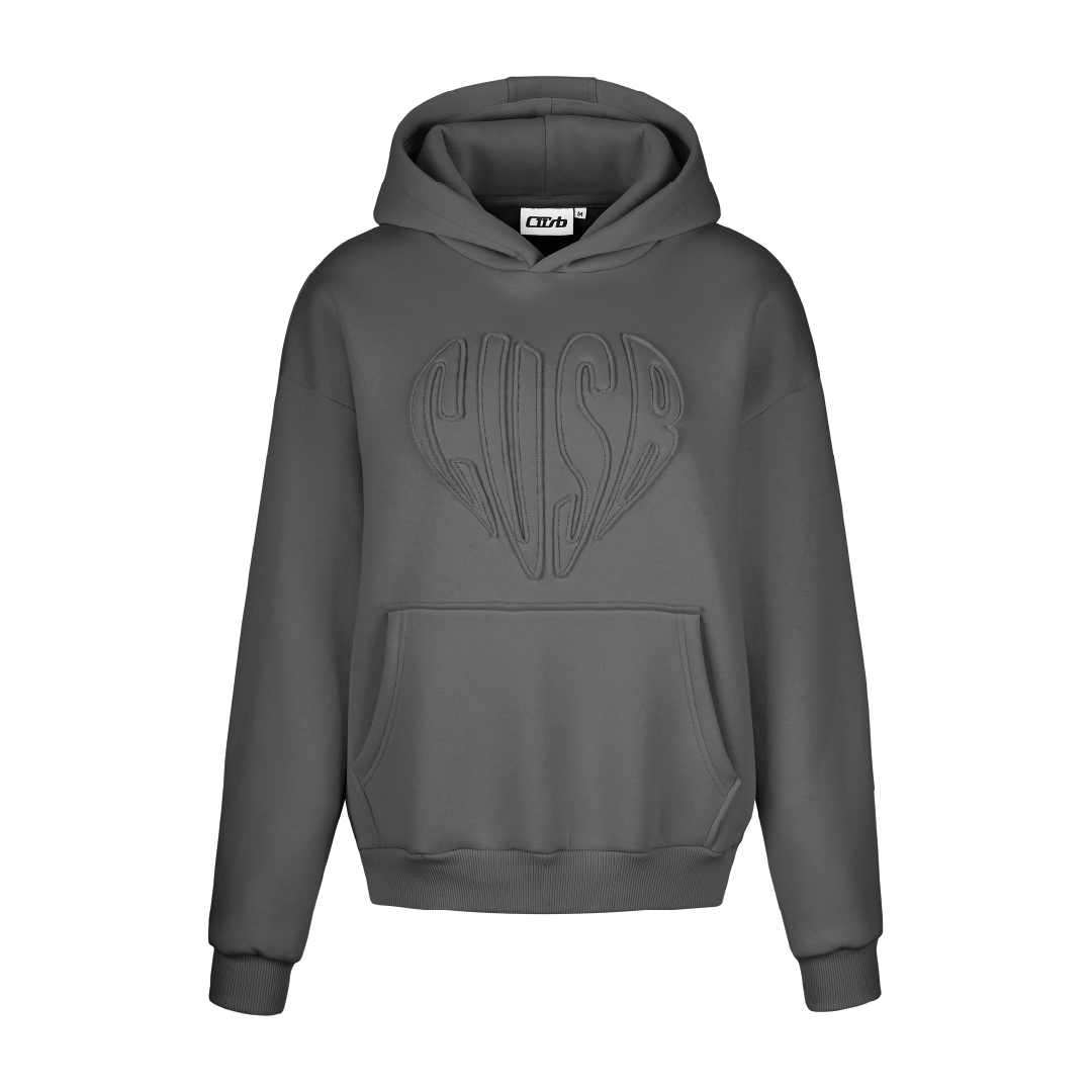 Heart Hoodie Black/Black main image 1