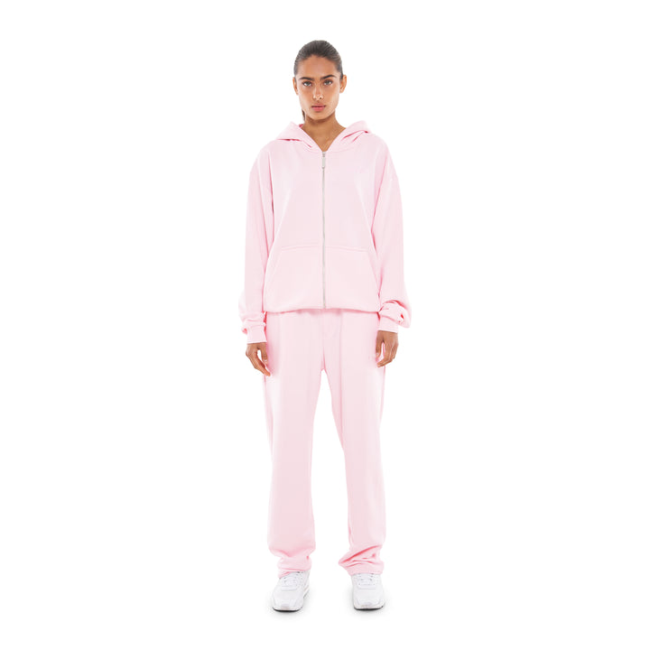 Zip-Up Powder Pink