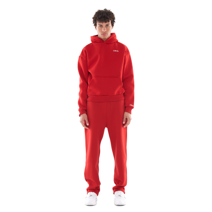 OPEN LEG JOGGER RED