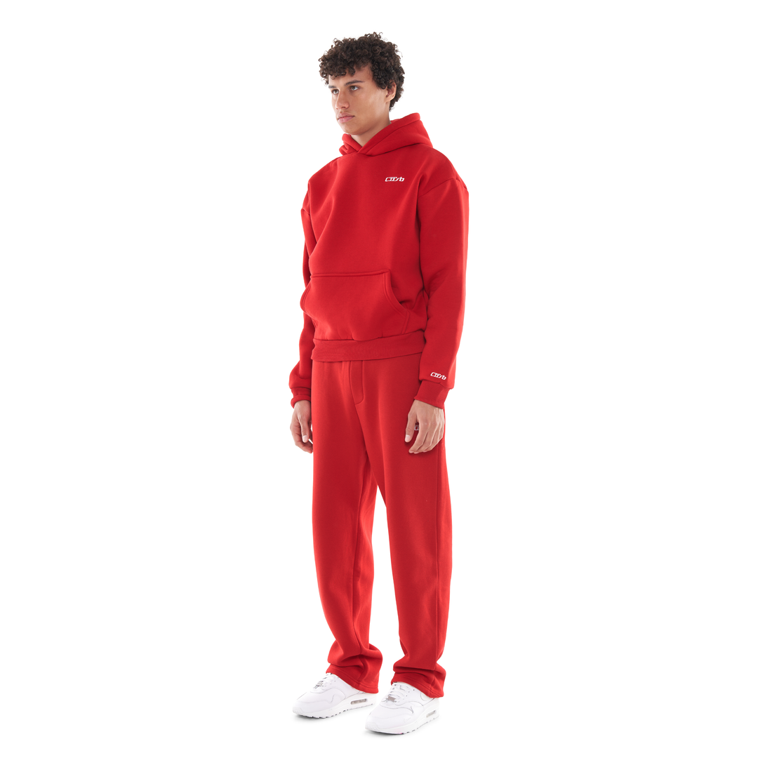 OPEN LEG JOGGER RED