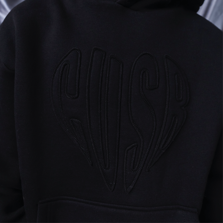 HEART HOODIE BLACK