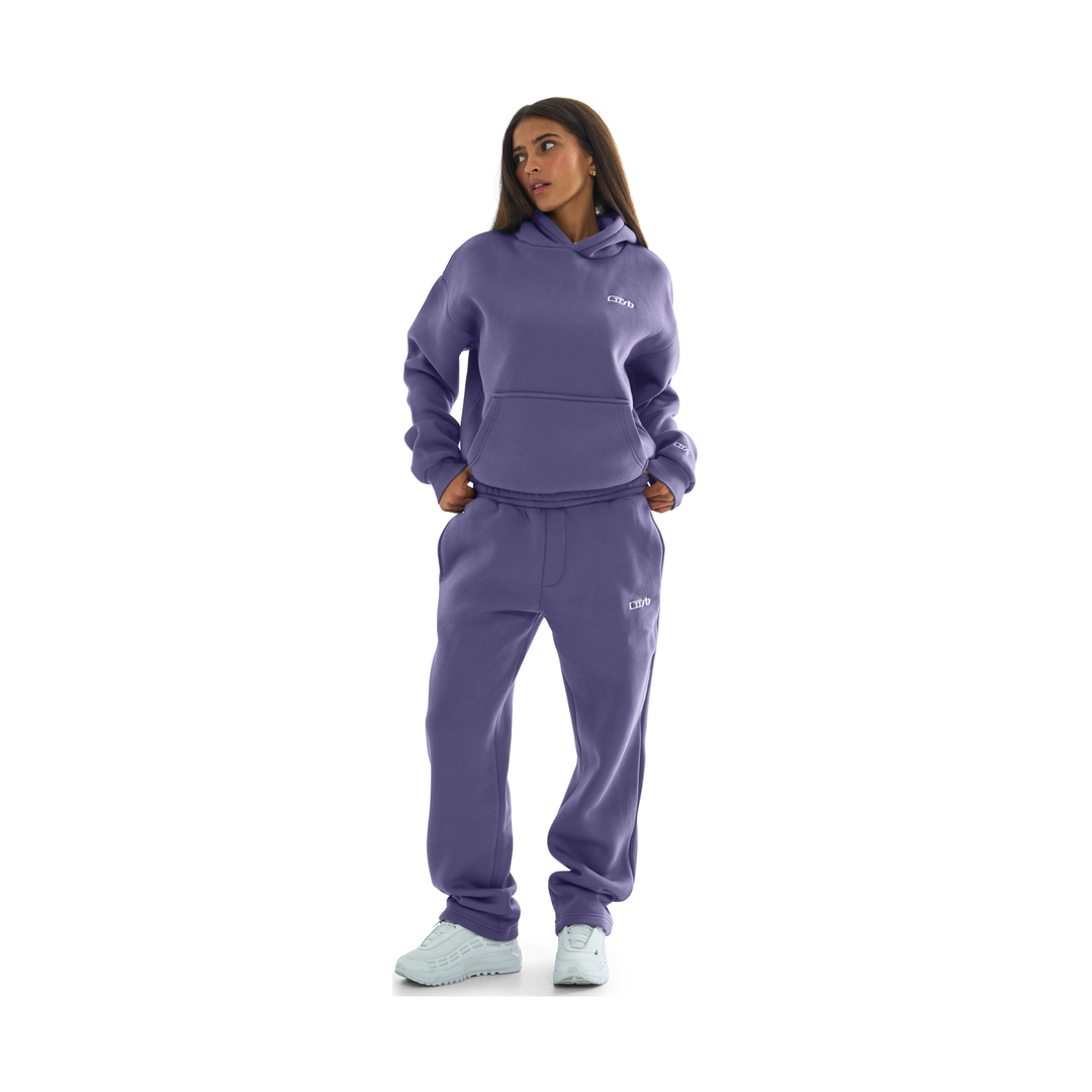 OPEN LEG JOGGER GRAPE PURPLE
