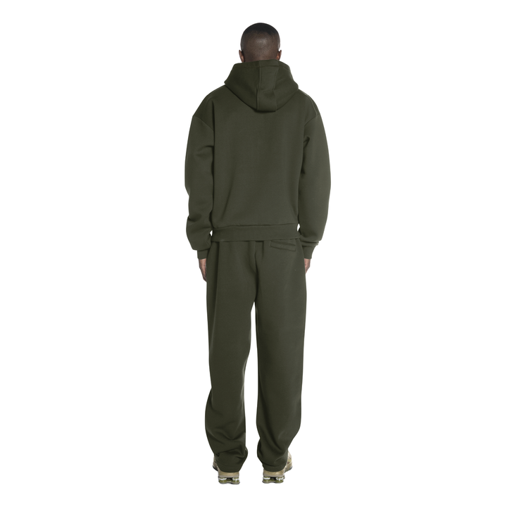 OPEN LEG JOGGER DARK MOSS