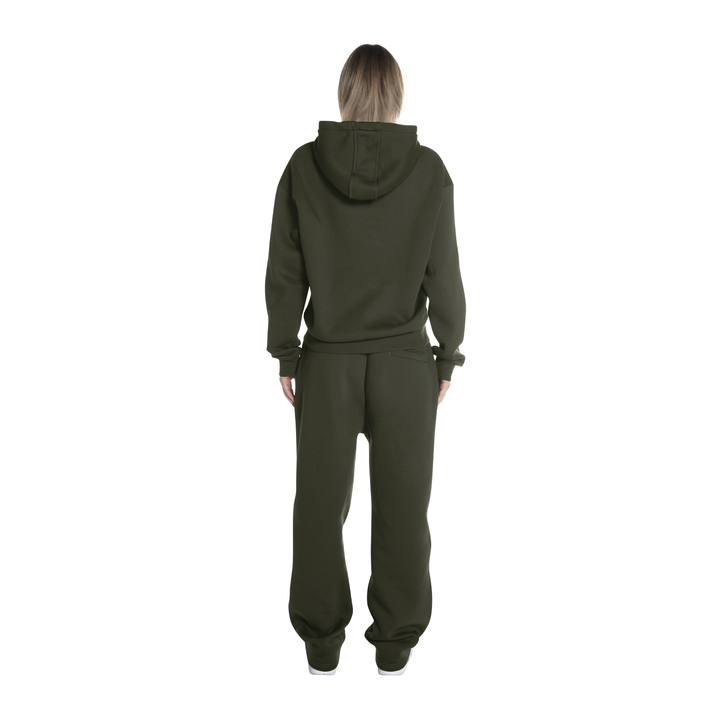 ZIP-UP DARK MOSS