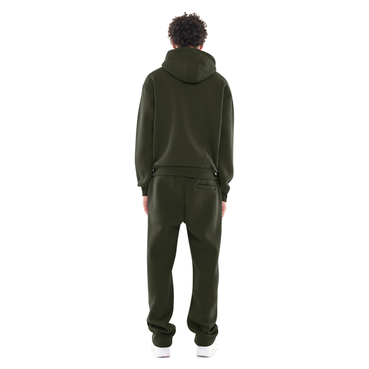 ZIP-UP DARK MOSS