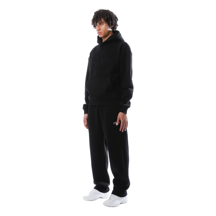 HEART HOODIE BLACK