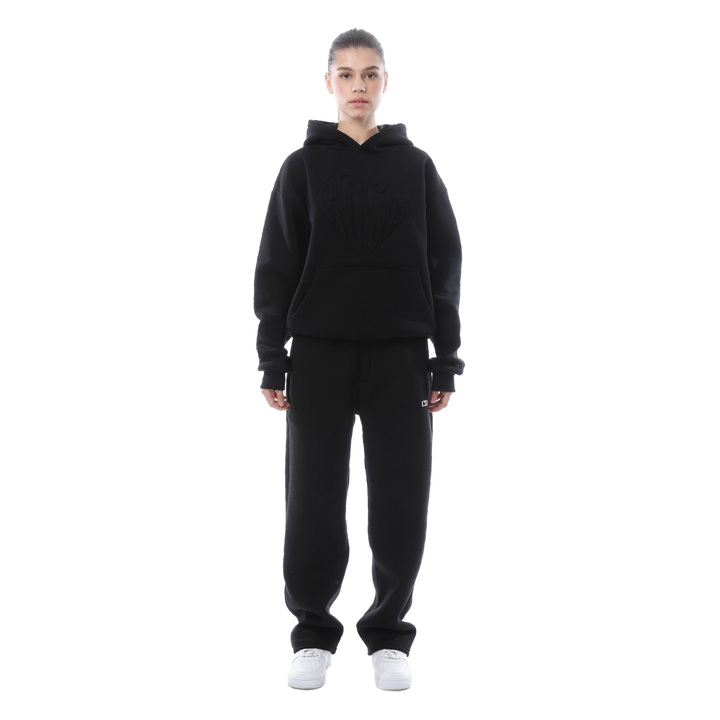 HEART HOODIE BLACK