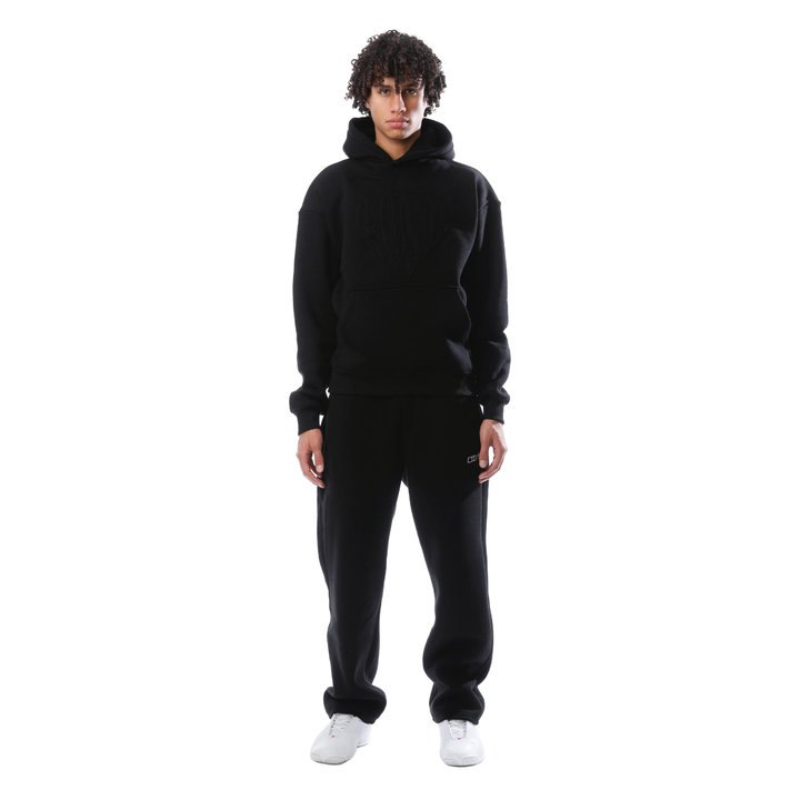 HEART HOODIE BLACK