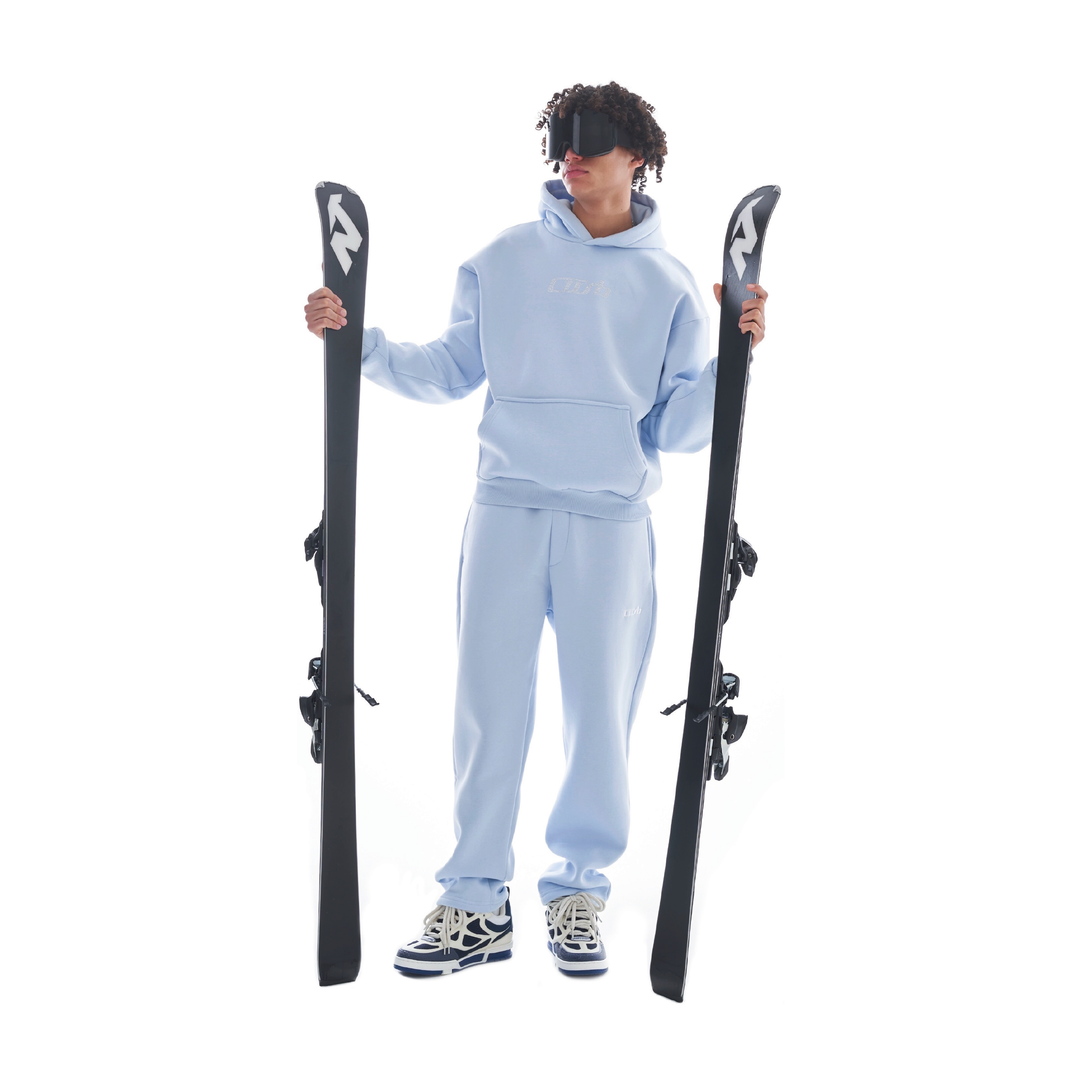 OPEN LEG JOGGER BABY BLUE