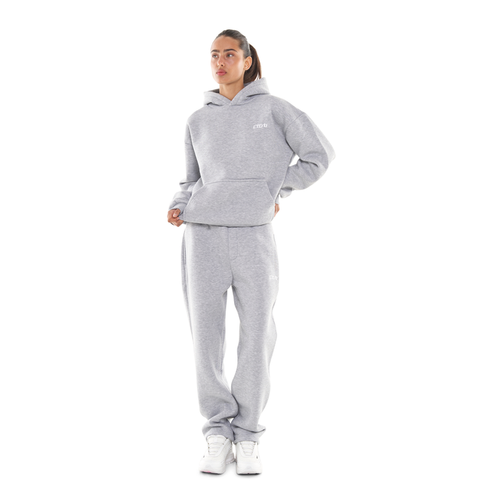 OPEN LEG JOGGER GREY MELANGE