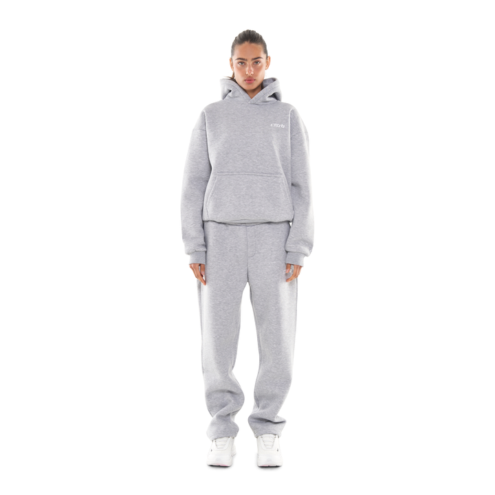 OPEN LEG JOGGER GREY MELANGE