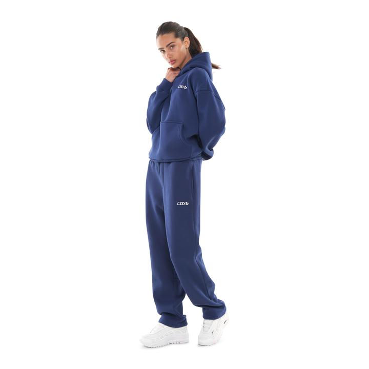 OPEN LEG JOGGER NAVY BLUE