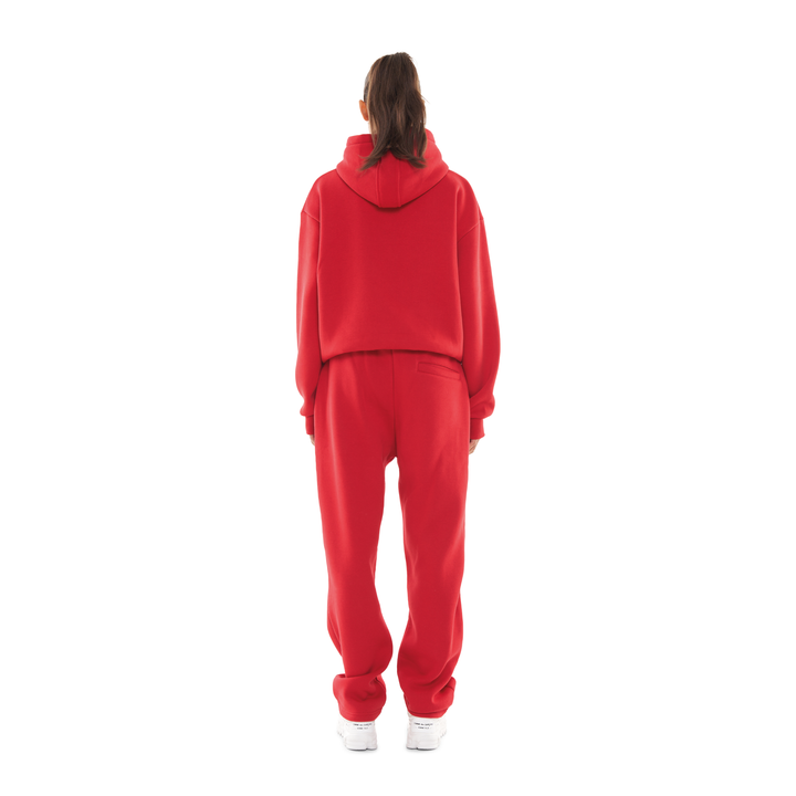 OPEN LEG JOGGER RED