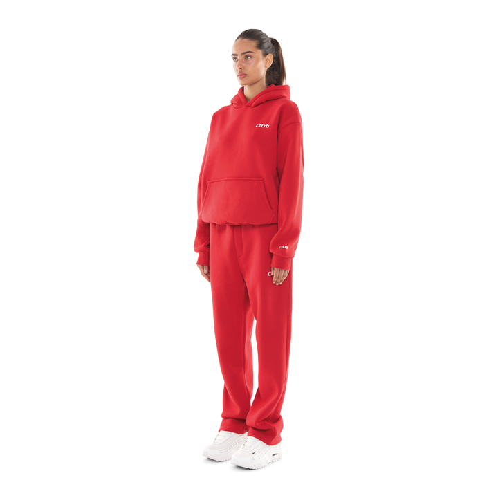 OPEN LEG JOGGER RED
