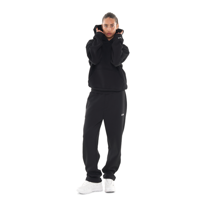 OPEN LEG JOGGER BLACK