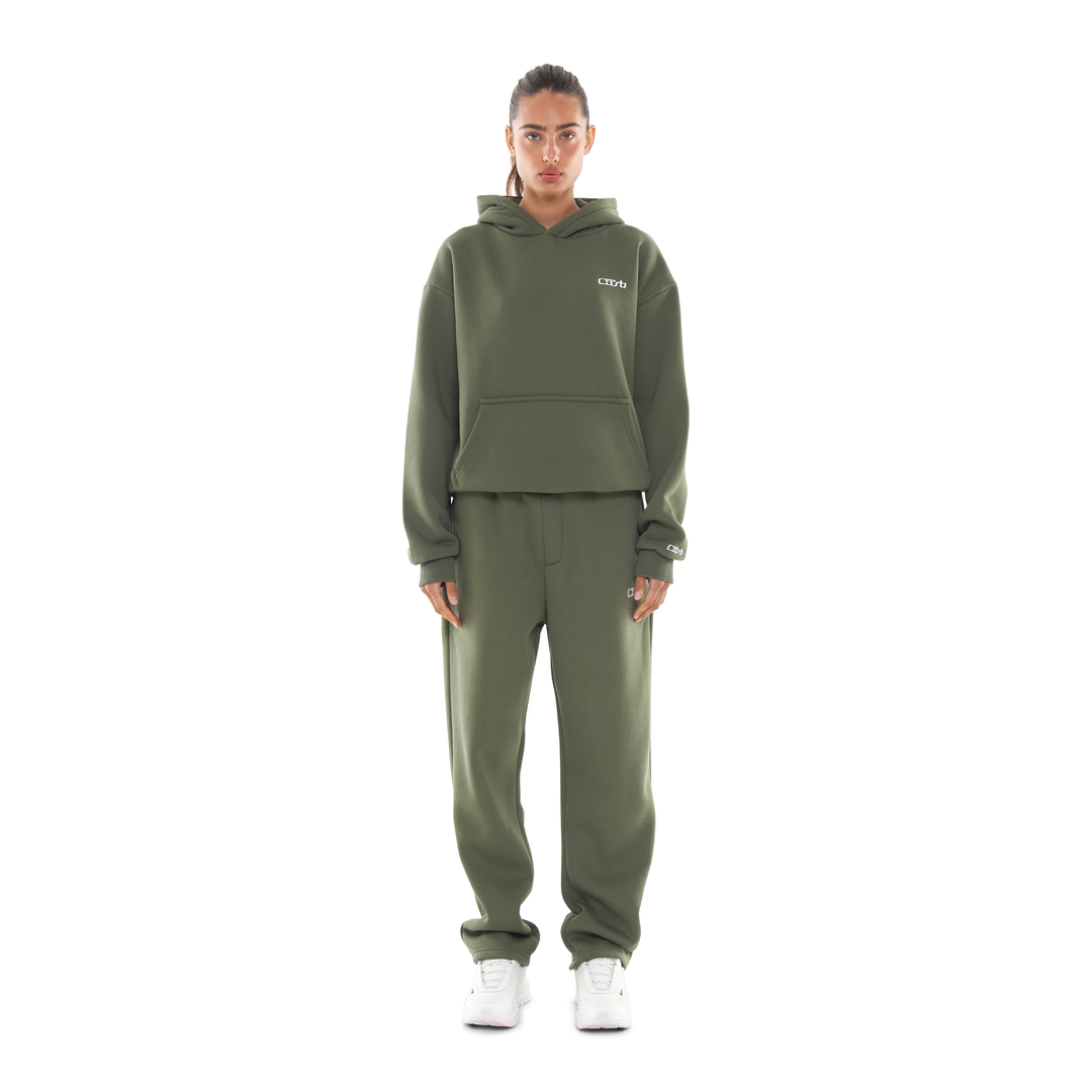 OPEN LEG JOGGER BRONZE GREEN