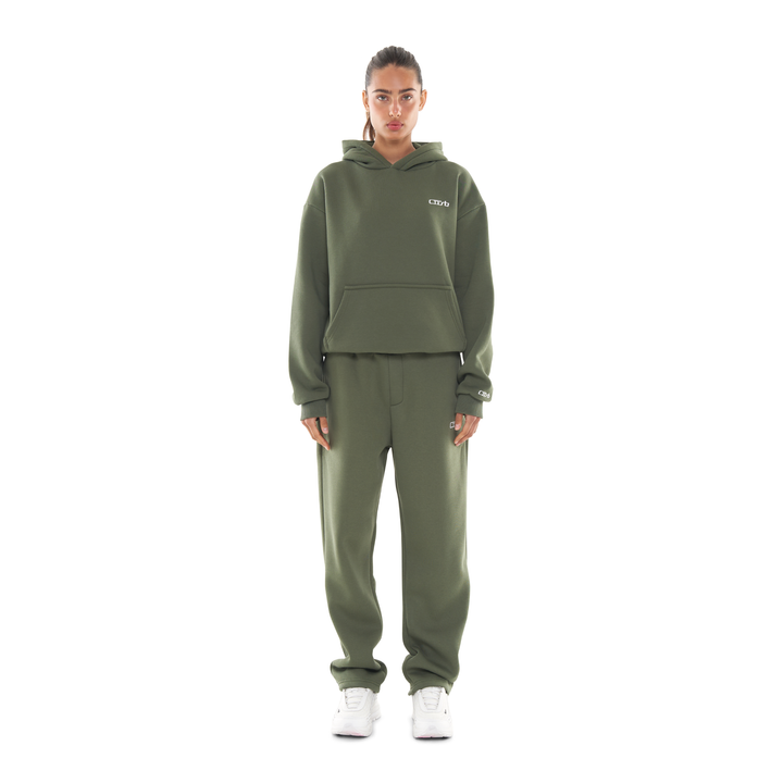 OPEN LEG JOGGER BRONZE GREEN