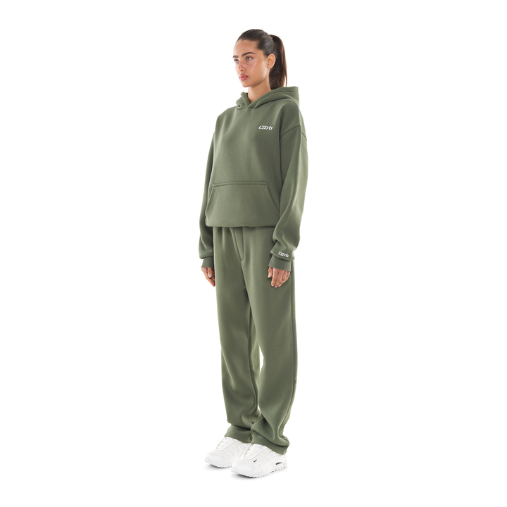 OPEN LEG JOGGER BRONZE GREEN