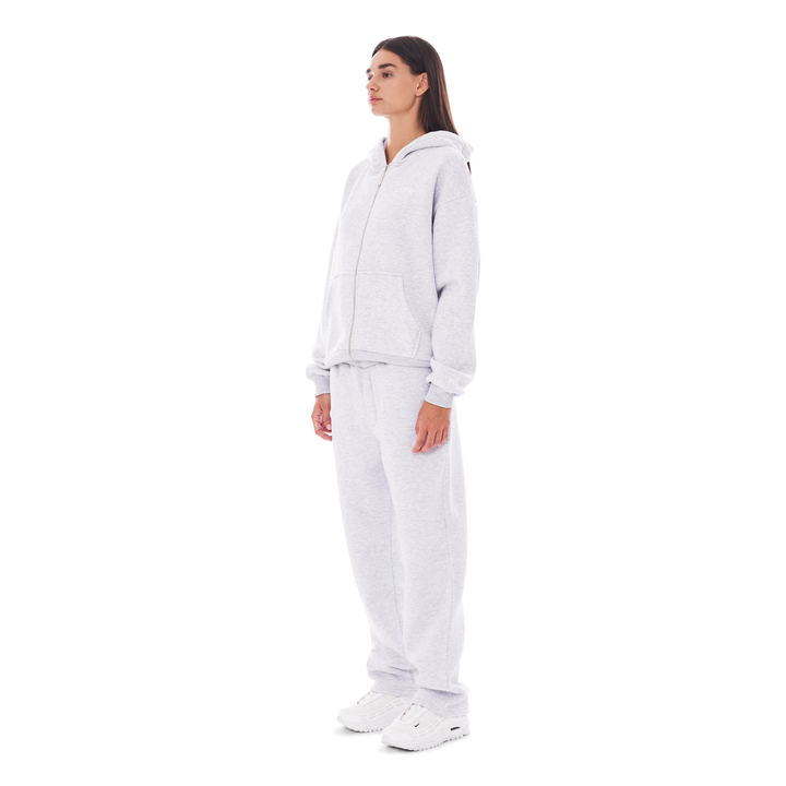 ZIP UP SNOW MELANGE