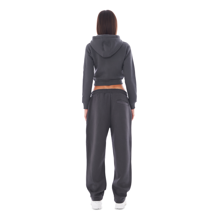 CROPPED ZIP UP ANTHRAZIT