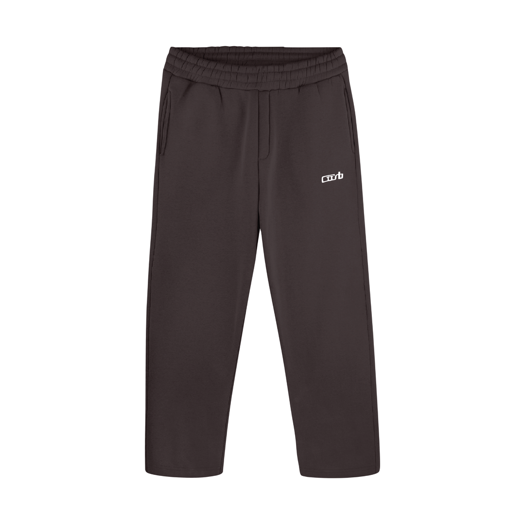 OPEN LEG JOGGER DARK CHOCOLATE