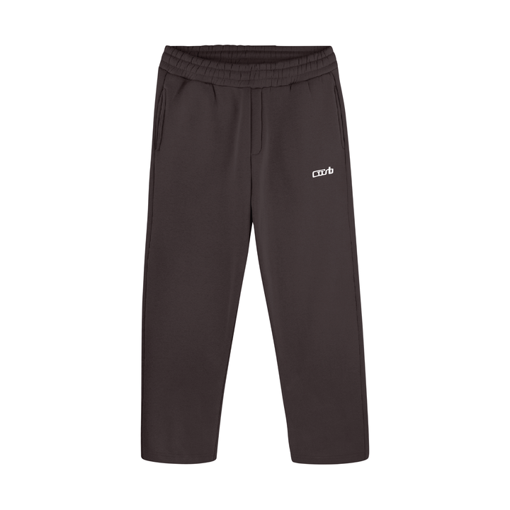 OPEN LEG JOGGER DARK CHOCOLATE
