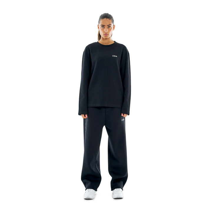 Waffle Longsleeve Black