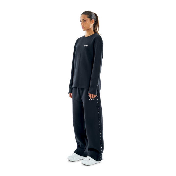 Waffle Longsleeve Black