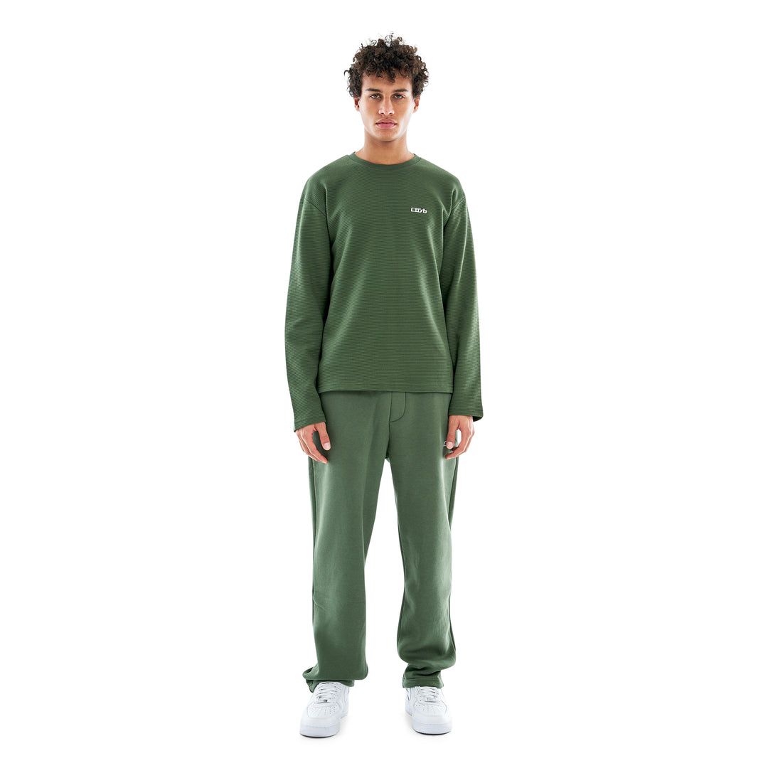 Waffle Longsleeve Bronze Green