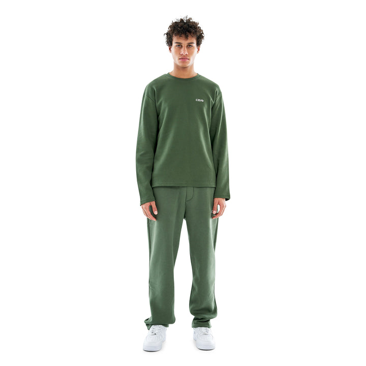 Waffle Longsleeve Bronze Green