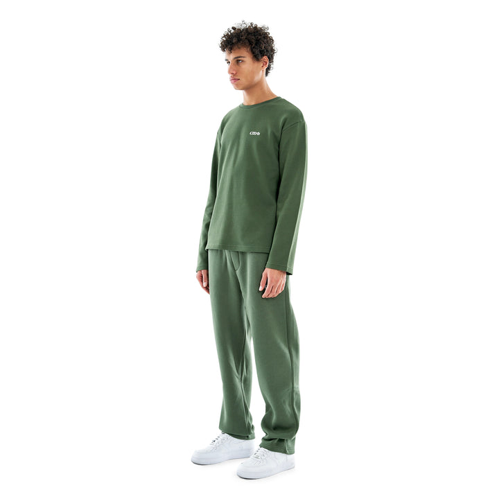Waffle Longsleeve Bronze Green