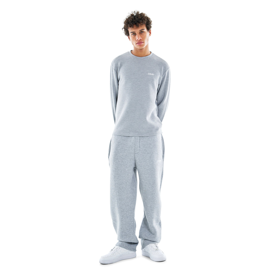 Waffle Longsleeve Grey Melange