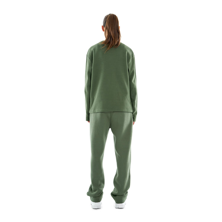 Waffle Longsleeve Bronze Green