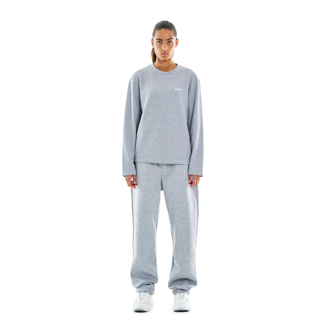 Waffle Longsleeve Grey Melange