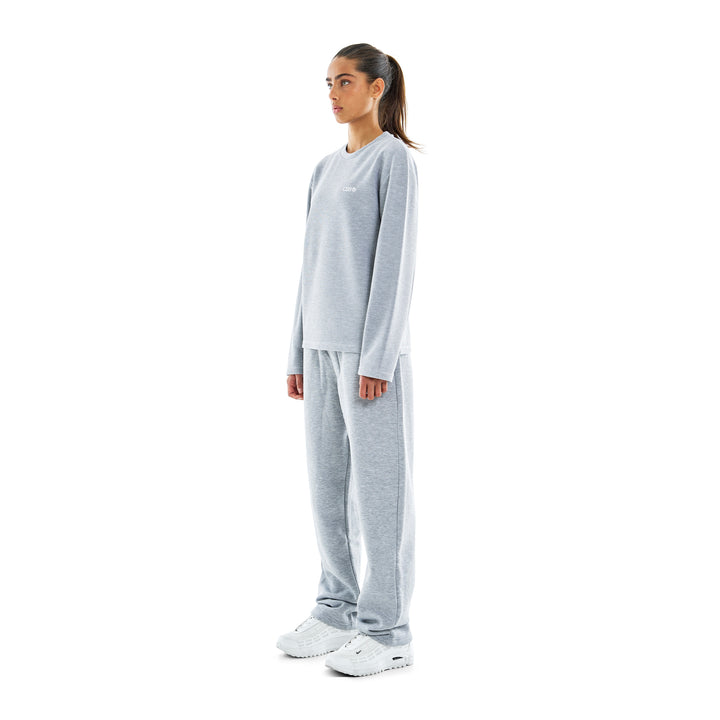 Waffle Longsleeve Grey Melange
