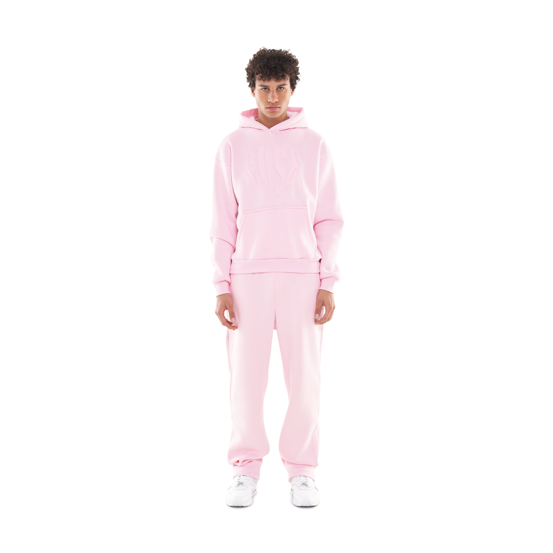 HEART HOODIE PINK