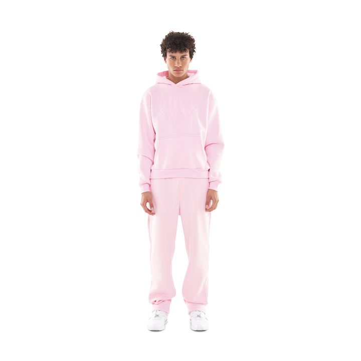 HEART HOODIE PINK