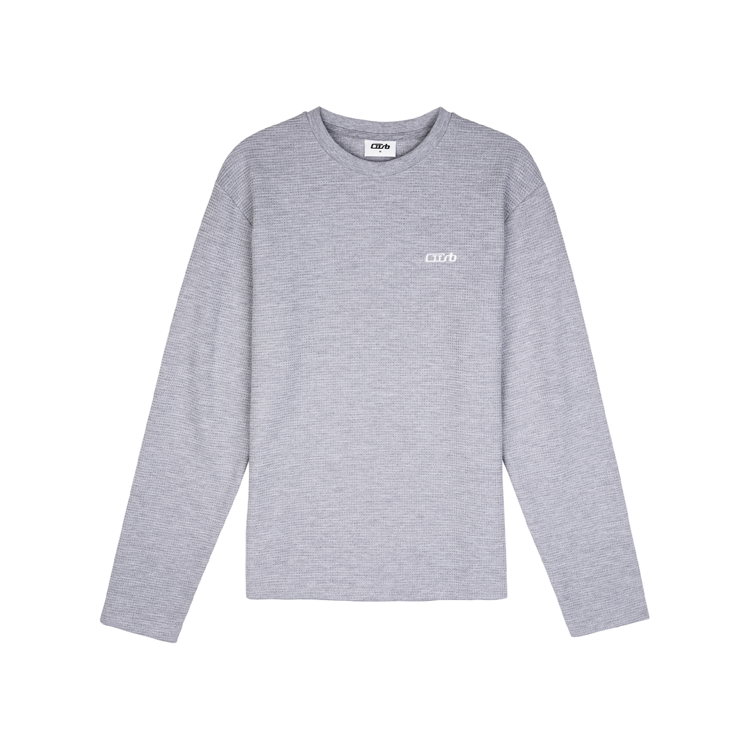 Waffle Longsleeve Grey Melange