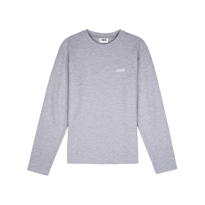 Waffle Longsleeve Grey Melange