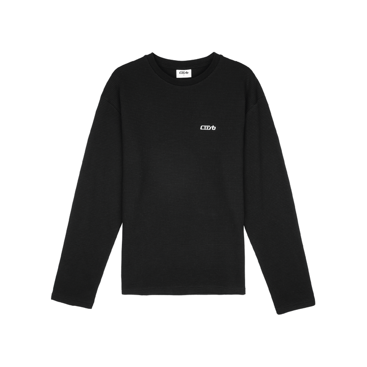 Waffle Longsleeve Black