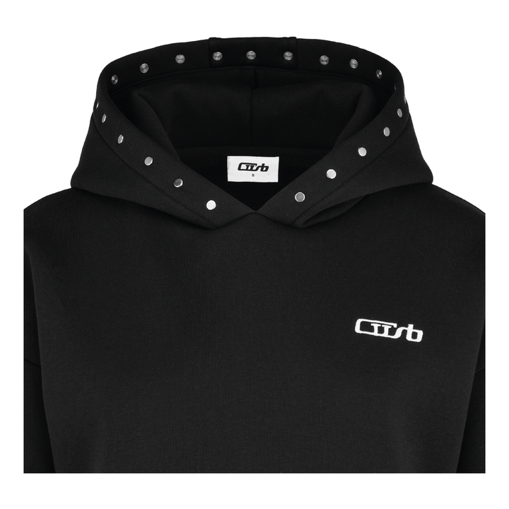 Studded Hoodie Black