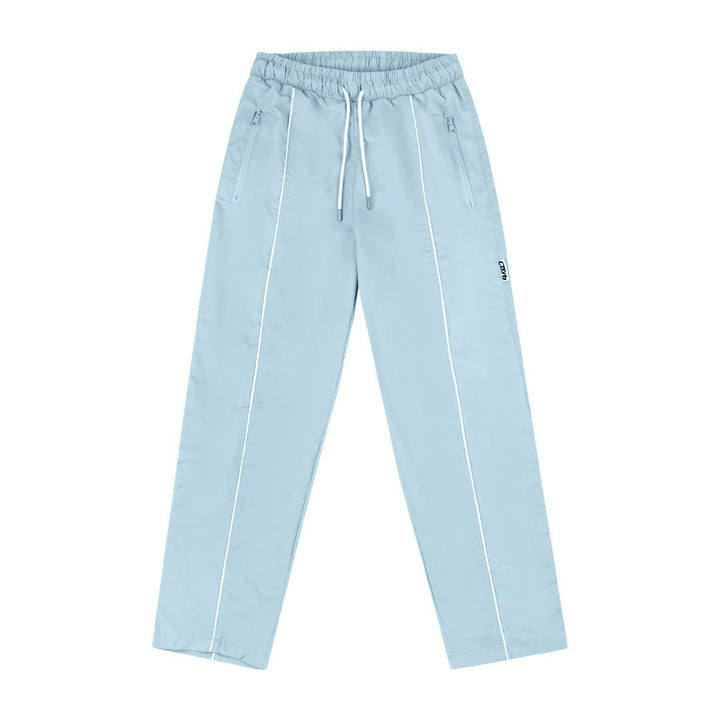 NYLON PIPING TRACKPANTS BABYBLUE