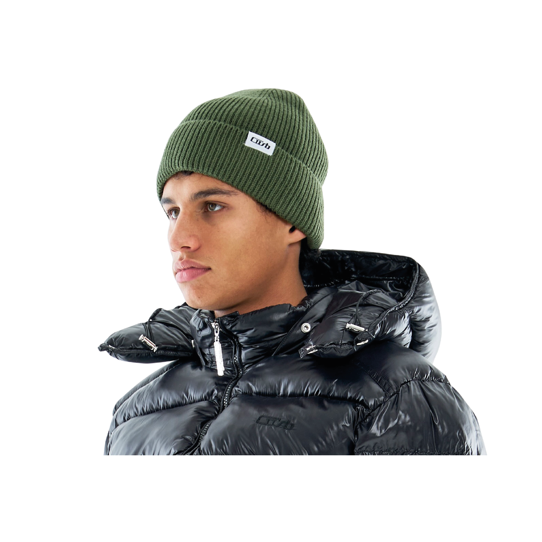 Folded Beanie Bronze Green