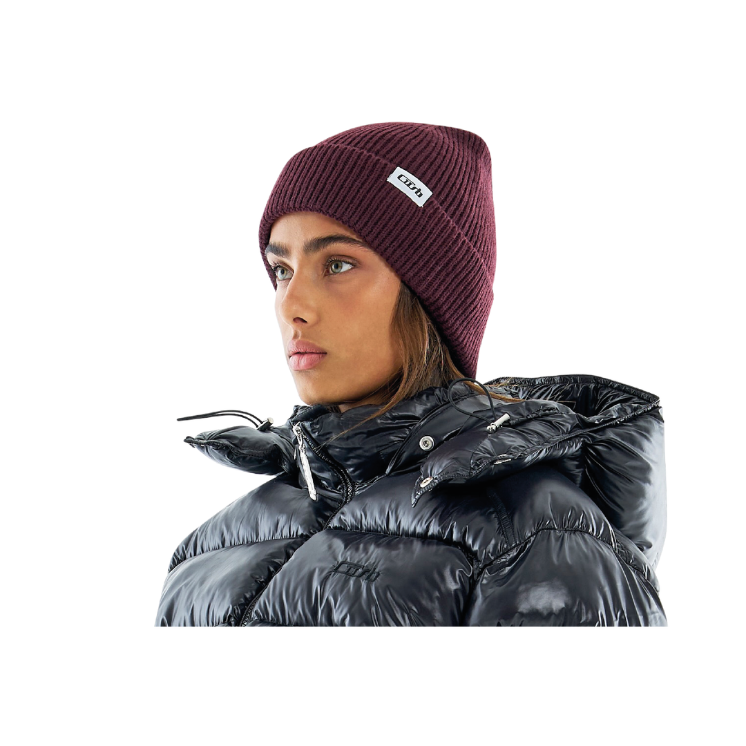 Folded Beanie Black Cherry