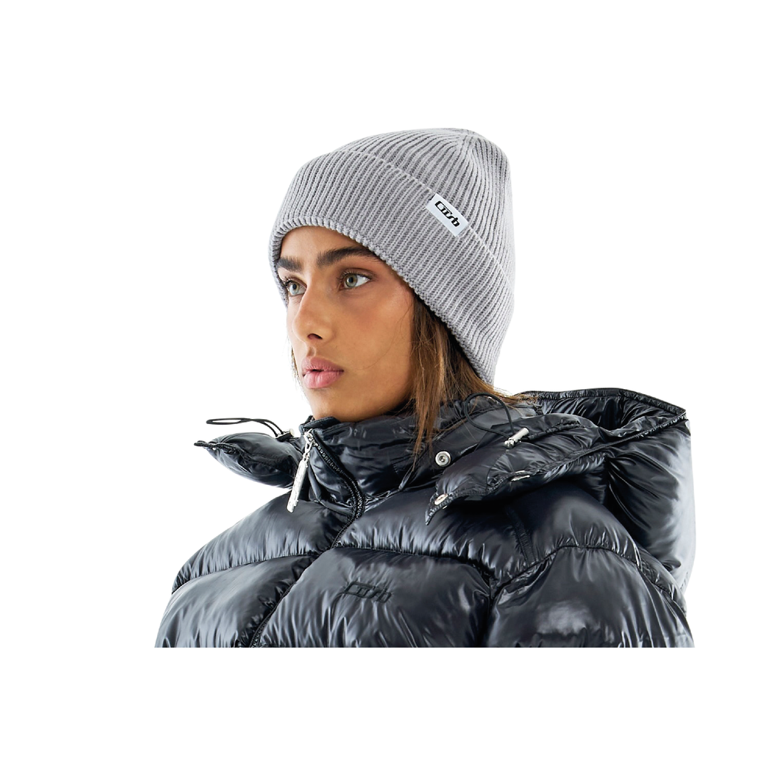Folded Beanie Silver Grey