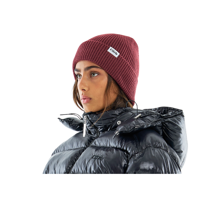 Folded Beanie Rich Red