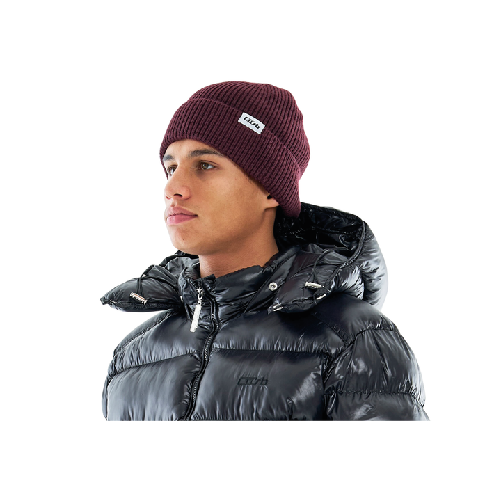 Folded Beanie Black Cherry